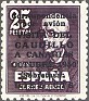 Spain 1950 Visita Del Caudillo A Canarias 25 Pesetas Green Edifil 1083